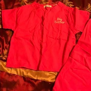 Scoot Big Sister Scrubs size 2T